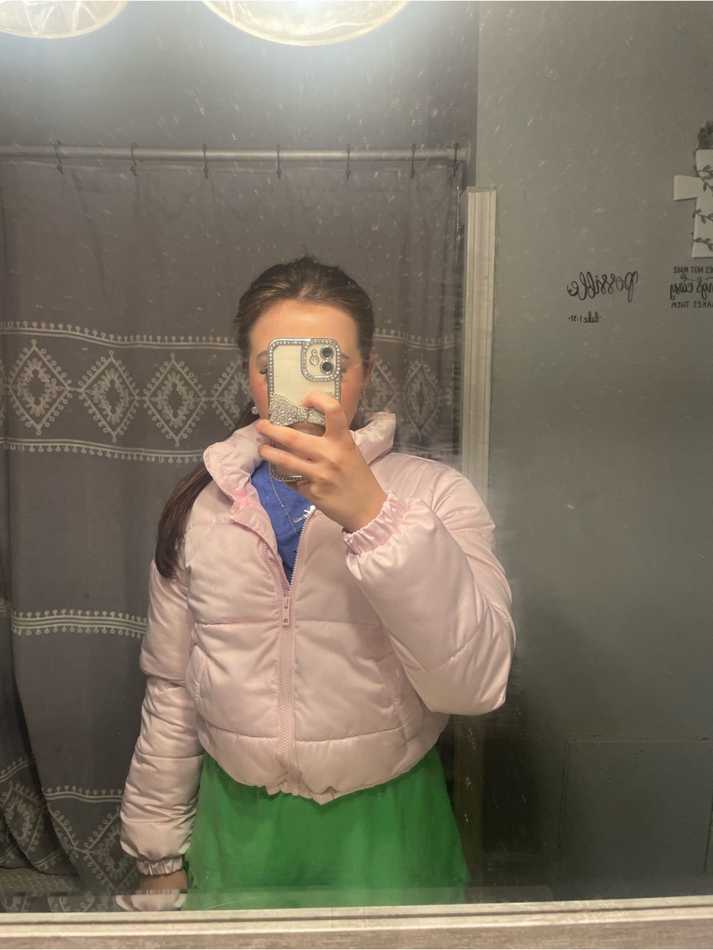 Light Pink Puffer Jacket